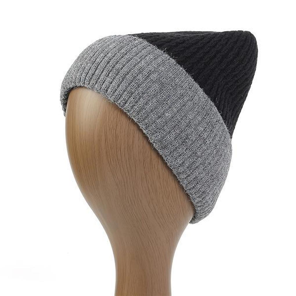 Cozy Fleece Knit Beanie (Black)