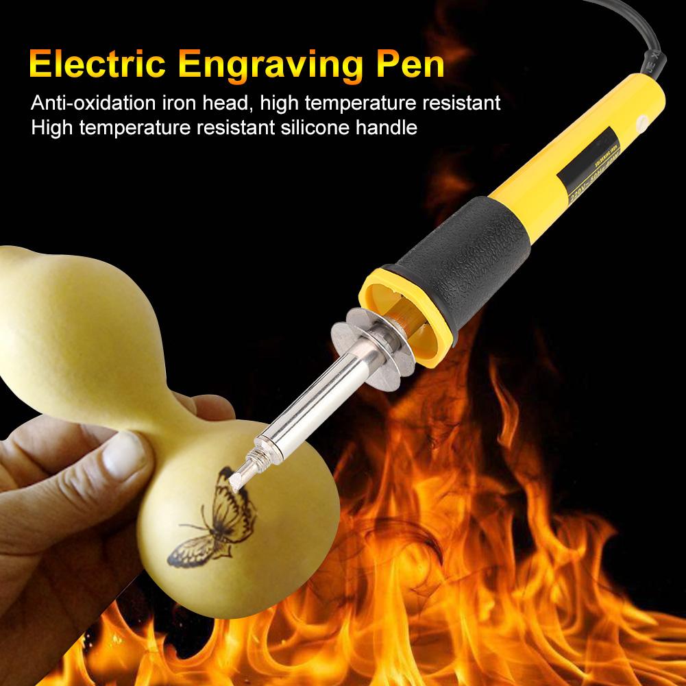 Pyrography Pen Leather Wood Craft Electric Woodburner Leather Tool   40W