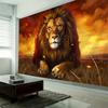 Animal oil painting tapestry, tiger lion elephant wolf, art decoration, wall hanging, hippie, home background cloth, bedroom
