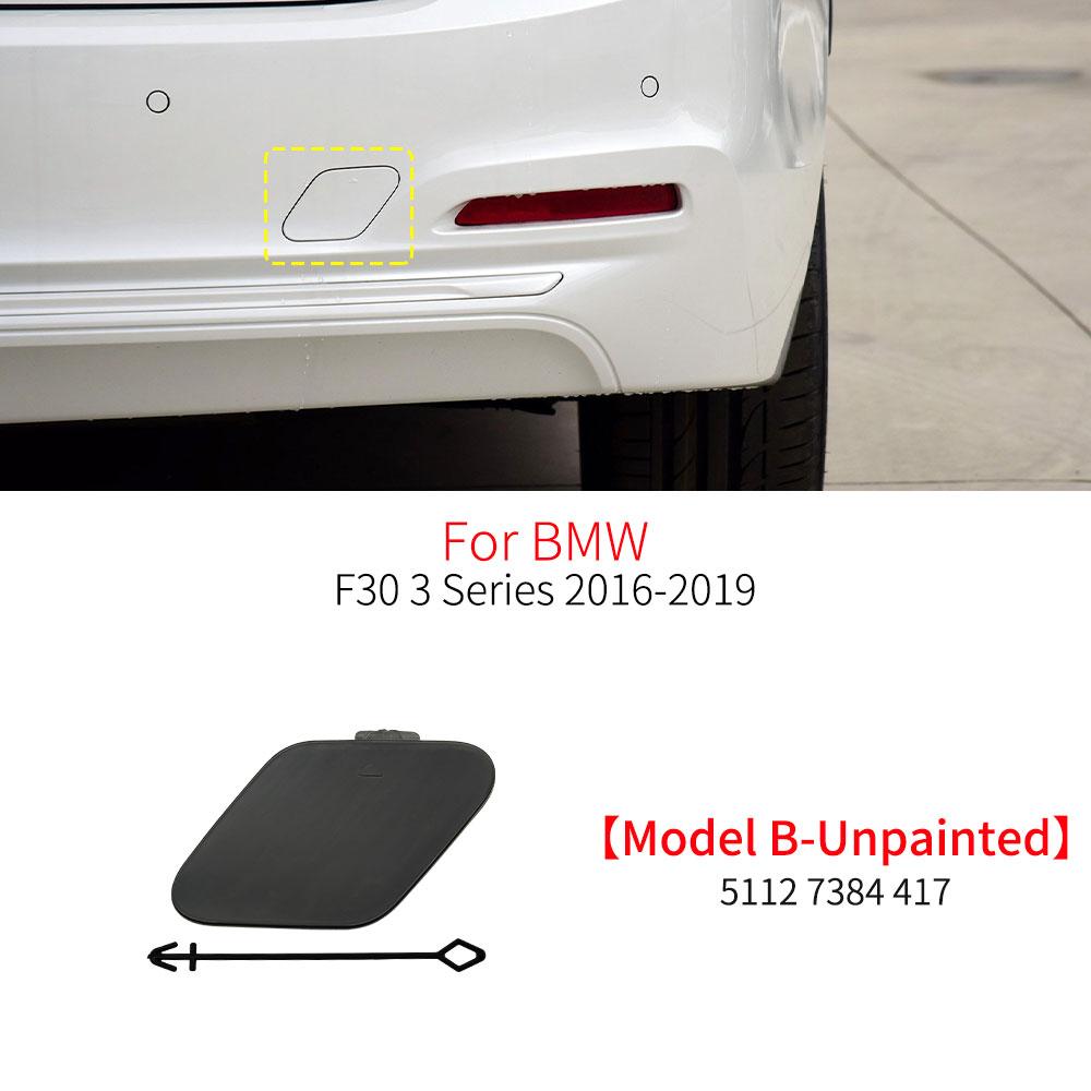 For BMW F30 Car Rear Bumper Tow Hook Cover Cap Black White For BMW 3 Series 318 320 323 330 335 51127312748 51127384417