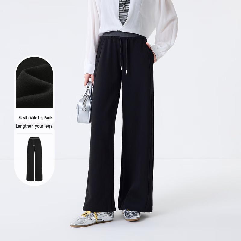 

FivePlus Women s Sporty Wide Leg Sweatpants L