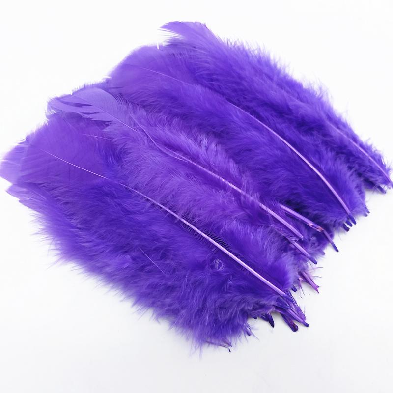 

100/200pcs Flat Fluffy Turkey Feathers for Needlework Jewelry Handicraft Decoration Diy Dream Catcher Chicken Plumes Accessories 100pcs