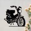 1pc Classic Motorcycle Metal Wall Art Garage Patio Decor Gift for Biker Lovers Christmas Mural Statue