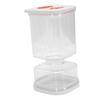 Pickle Jar 25oz Easy to Clean Pickle Olive Liquid Separator Container with Forks Airtight Lid for Kitchen