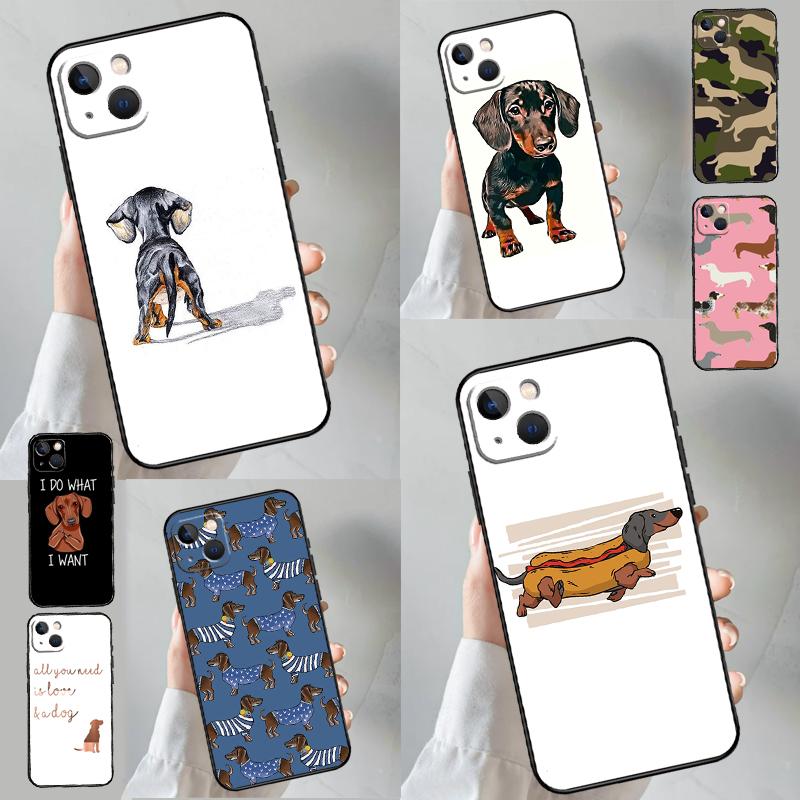 Dachshund Teckel Dackel Dog Phone Case For iPhone 16 15 14 13 12 11 Pro XS Max Mini XR X 7 8 Plus Back Cover
