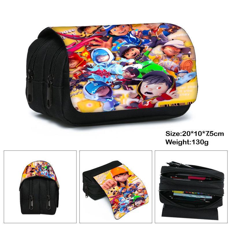 Elements Hero Boboiboy Layer Pencil Case With Spacious Storage For Students And Kids