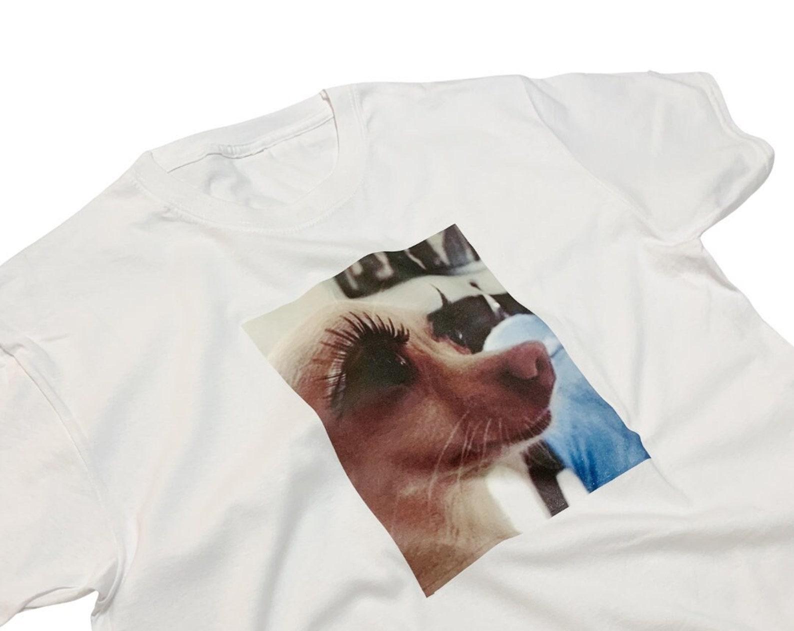 Sassy Chihuahua Meme T-Shirt, Y2K Aesthetic Dog Top L