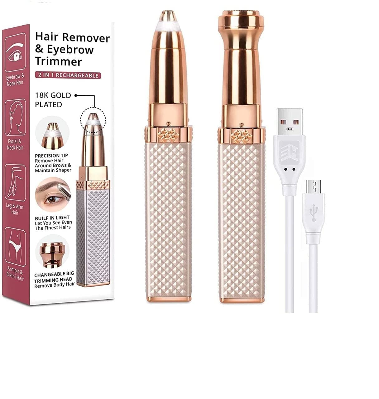CPD Empire Eyebrow Trimmer,Portable eyebrow trimmer for women, epilator for women facial hair remover for women,Face, Lips, Nose Hair Removal Elect