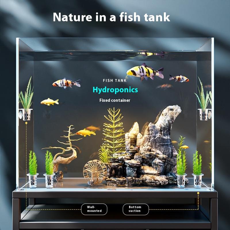 50Pcs Hydroponic Planting Basket Plant Planting Container Floating Turtle Planting Pots Fish Tank Planting Water Plant Cup