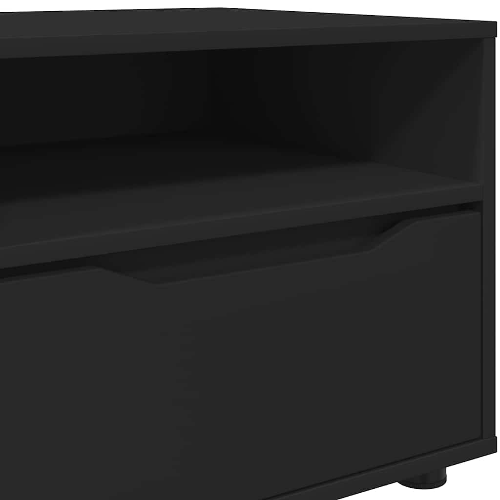 TV Stand Black 100 x 48 x 43 cm Particleboard