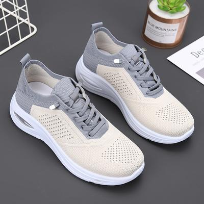 Schuhe für Damen neue Außenhandel Damen Schuhe, lässige Schnürsocken, Mesh-Schuhe, Sportschuhe mit weicher Sohle für Damen