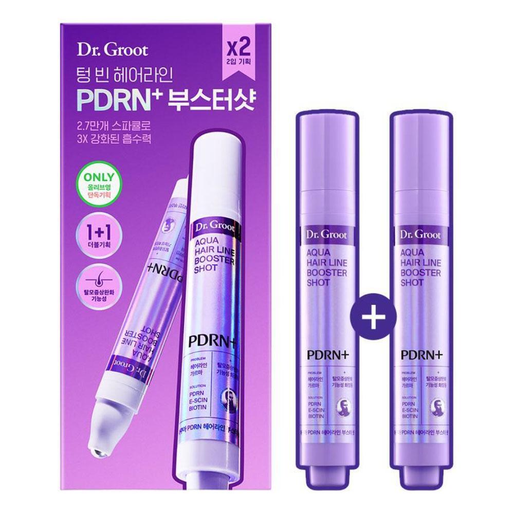 Dr.GROOT Aqua PDRN Hairline Booster Shot Ampoule 15ml | Single / Double