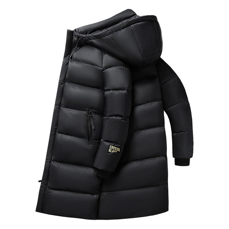 Winter Black Gold Down Jacket for Men and Women Can Be Found In Two National Standard White Duck Velvet