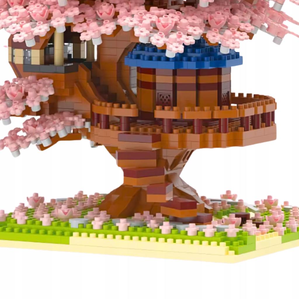 Construction Bricks Sakura Cherry Blossom Brick Set 2151 Pcs.