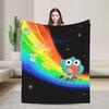 The Amazing World Of Gumballs Blanket  Picnic Flannel Throw Blanket For Couch Bed Warm Soft Design Quality Bedspread Gift Idea
