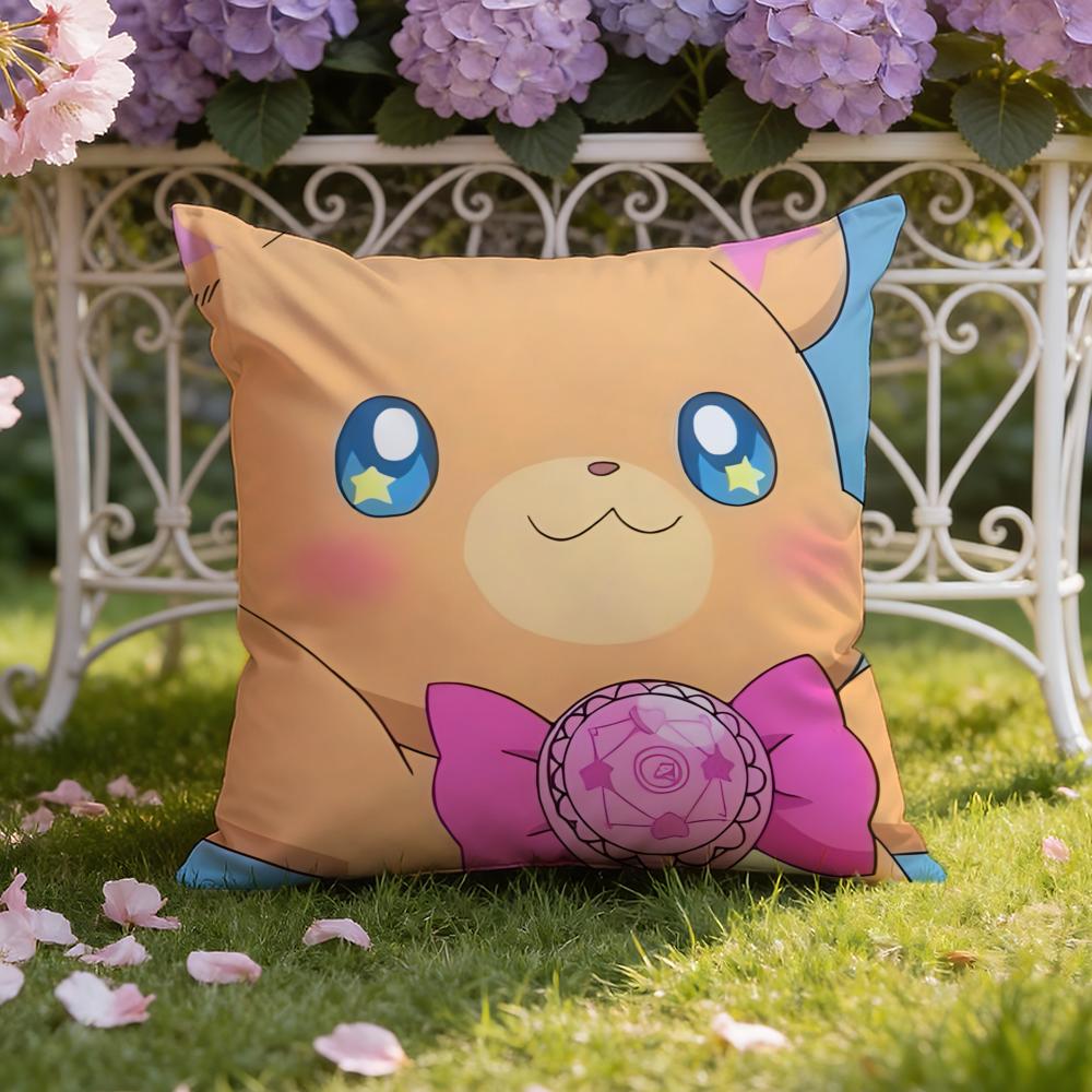Anime cartoon M-Mofurun Cushion Cover Home & Car Dual-Scene Pillow Cover: Reversible for Premium Comfort