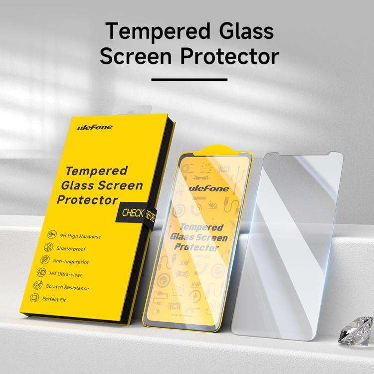 2 pezzi / Confezione Ulefone 9H HD Anti Impronta Vetro Temperato Proteggi Schermo