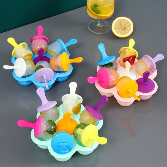 Eisform mit Deckel, lebensmittelechter Kunststoff, Pinguinform, effiziente Eismaschine, einfaches Entnehmen, gefriergeeignet, Küchen- und Barzubehör