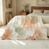 Cozy Watercolor Flannel Throw Blanket – Lightweight, Not Heavy, Skin-Friendly – Ideal for Home, Window Sill Decor, Christmas & Halloween Warm Vibe
