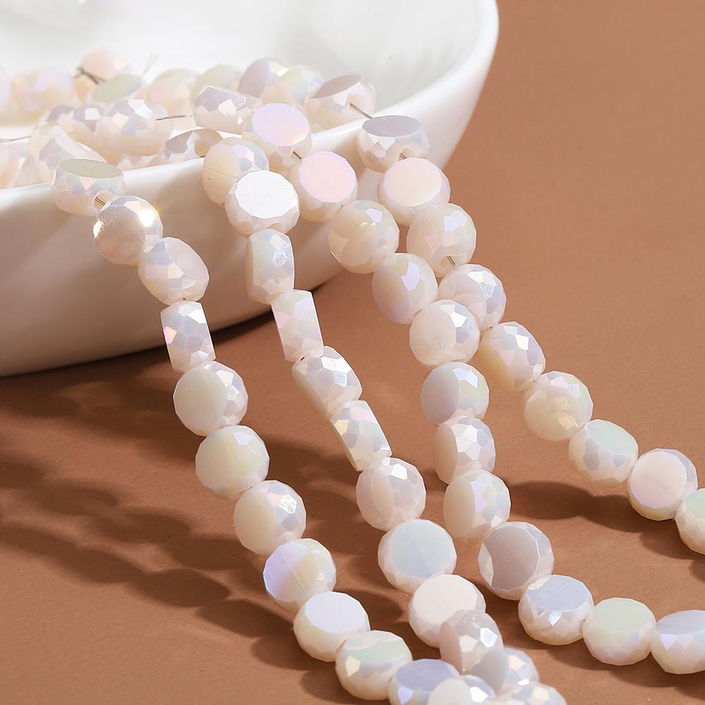100pcs Crystal Stone Beads Rondelle Austria Faceted Loose Spacer Round Beads for Jewelry Making DIY Necklace Bracelet Wholesale