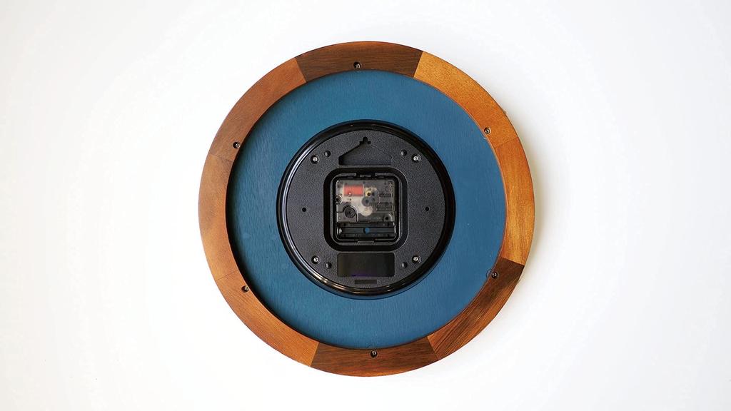 Ceas de perete Interform Ecole, mecanism de balansare din lemn, scandinav, alb, diametru 30 cm, CL-4072