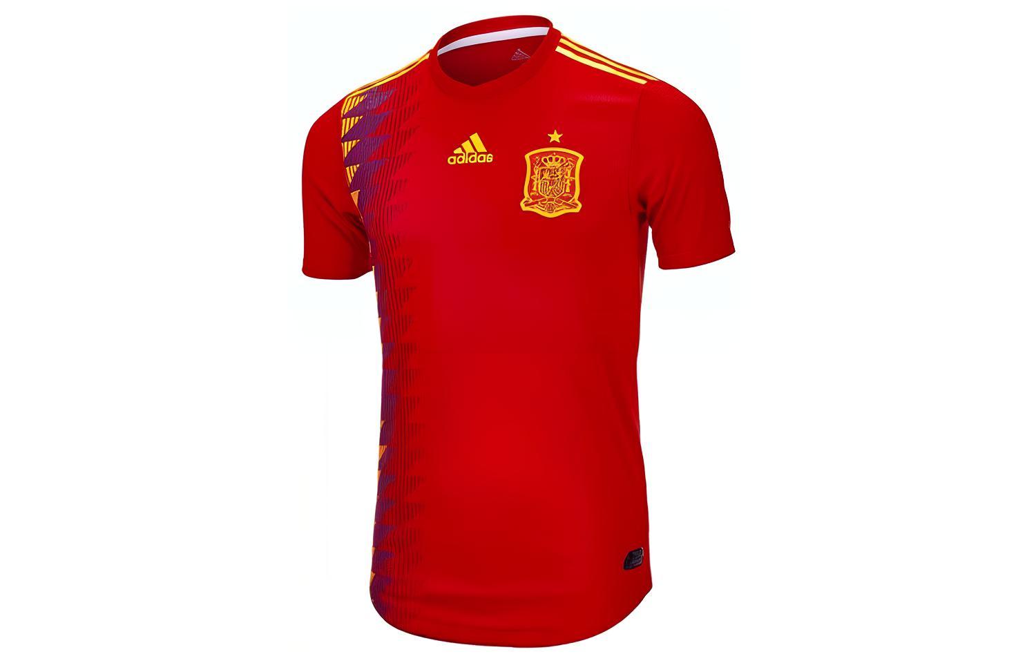 Мужские футбольные майки Adidas Красные Тонкие Прямой крой BR2724 L