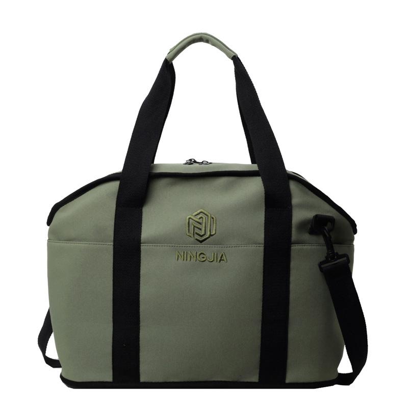 

Dry and wet separation sports fitness bag, simple leisure, short-distance outing, portable travel bag can be set with tie rod зелений