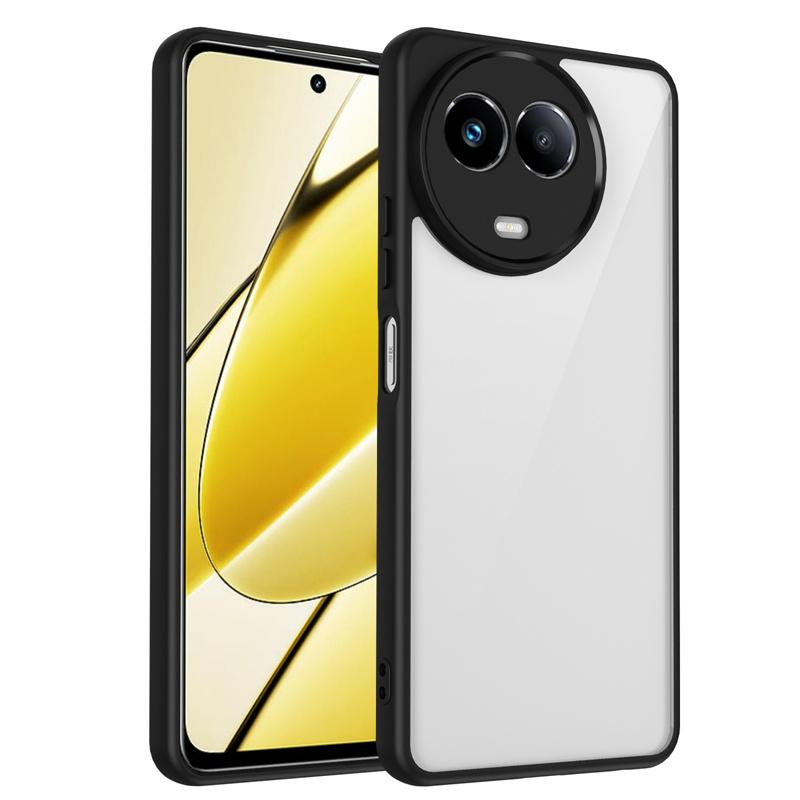 Realme 11 5G RMX3780 Case Plating Silicone Bumper Shockproof Clear Back Cover Hard Matte Phone Case for Realme 11 5G RMX3780