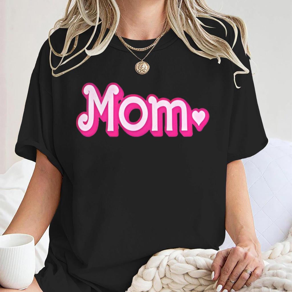 Mom Fashion Tees Short Sleeve Round Neck Mother's Day Gifts Tshirts Casual Mama Life Fun Unisex's T-Shirts