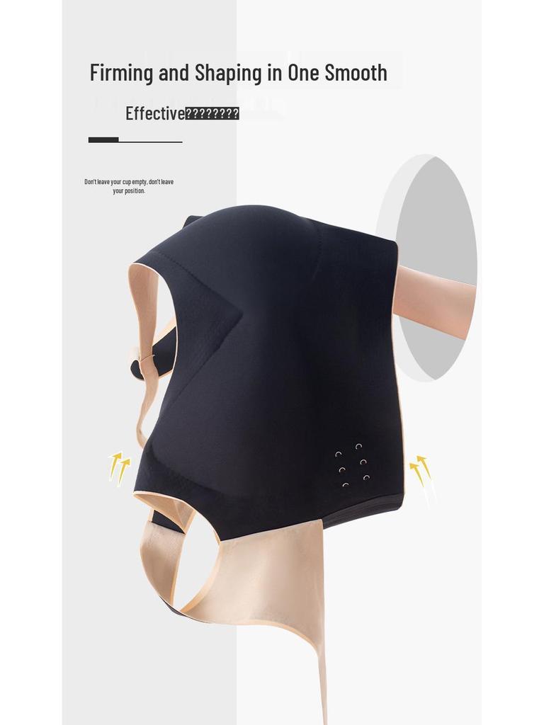 Stoßfester trägerloser Sport-BH: Übergröße, Bügellos, Anti-Hängebrust, Schönes Rückendesign