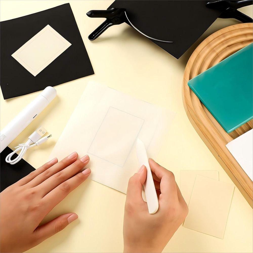 52pcs Precision Support Card Flattening Kit Clear Acrylic Rounds Card Care Tool TCG Collectors