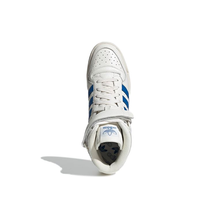 Adidas Forum Mid Bílé Modrý Pták Unisex Tenisky Cloud-White Zlatá-Metalická Gumová GX1021