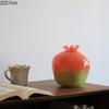 Gradient Color Pomegranate Glass Vase Plant Pots Table Decoration Flowers Arrangement Pomegranate Vase Room Aesthetic Decor