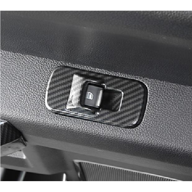Window Botton Switch Panel Cover Trim Carbon Fiber Look For 2015- Ford F-150