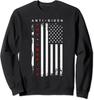 Pro America Biden Flag USA Impeach Anti Biden Gift Unisex Crewneck Sweatshirt