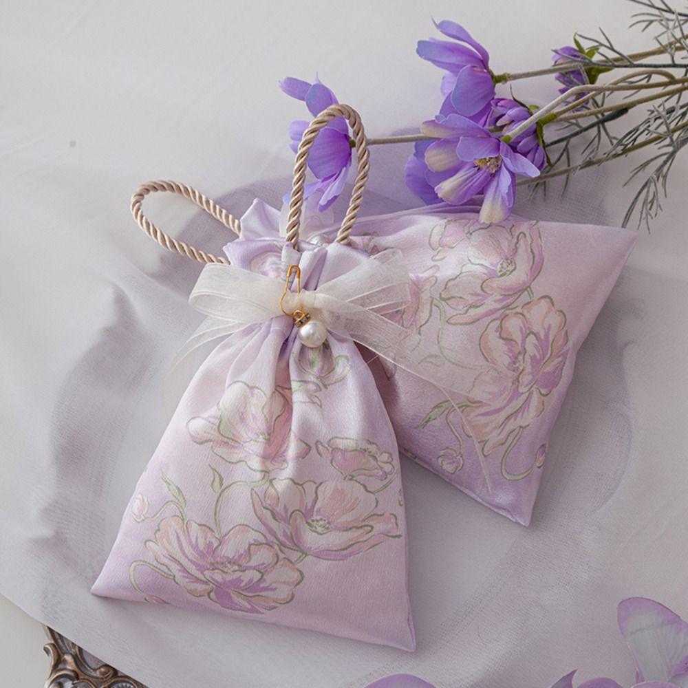 Pearl Festive Sugar Box Make Up Pouch Chinese Style Handbag Sweet Wedding Candy Bag Wedding