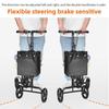Foldable Assistive Walking Cart Elderly Four Wheel Knee Scooter Elderly Ankle Injuries Mobility Scooter