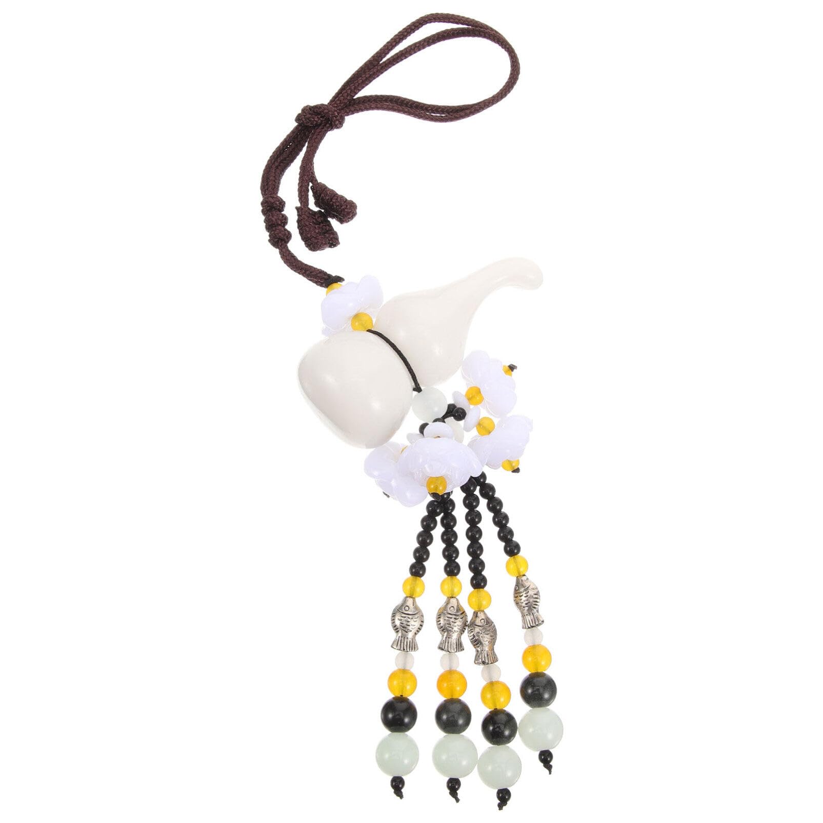 

UPKOCH Car Decoration, Car Pendant, Hanging Decoration, Gourd, Lotus, Gourd, Pendant, Good Fortune, Good 29.00X8.00X3.00CM белый