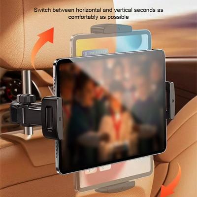 Auto 360° drehbarer Tablet-Halter Auto-Rücksitz-Telefonhalter Faltbarer verstellbarer Auto-Kopfstützen-Verlängerungsarm iPad Auto-Halterung TripEssential