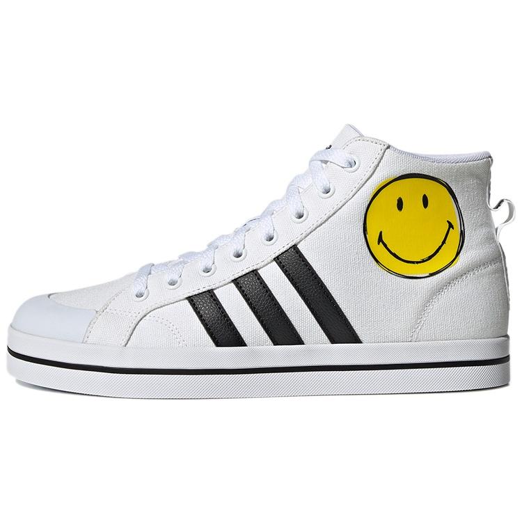 adidas neo Bravada Mid Smiley Face White/Yellow/Black Men s G54949 EU 40⅔