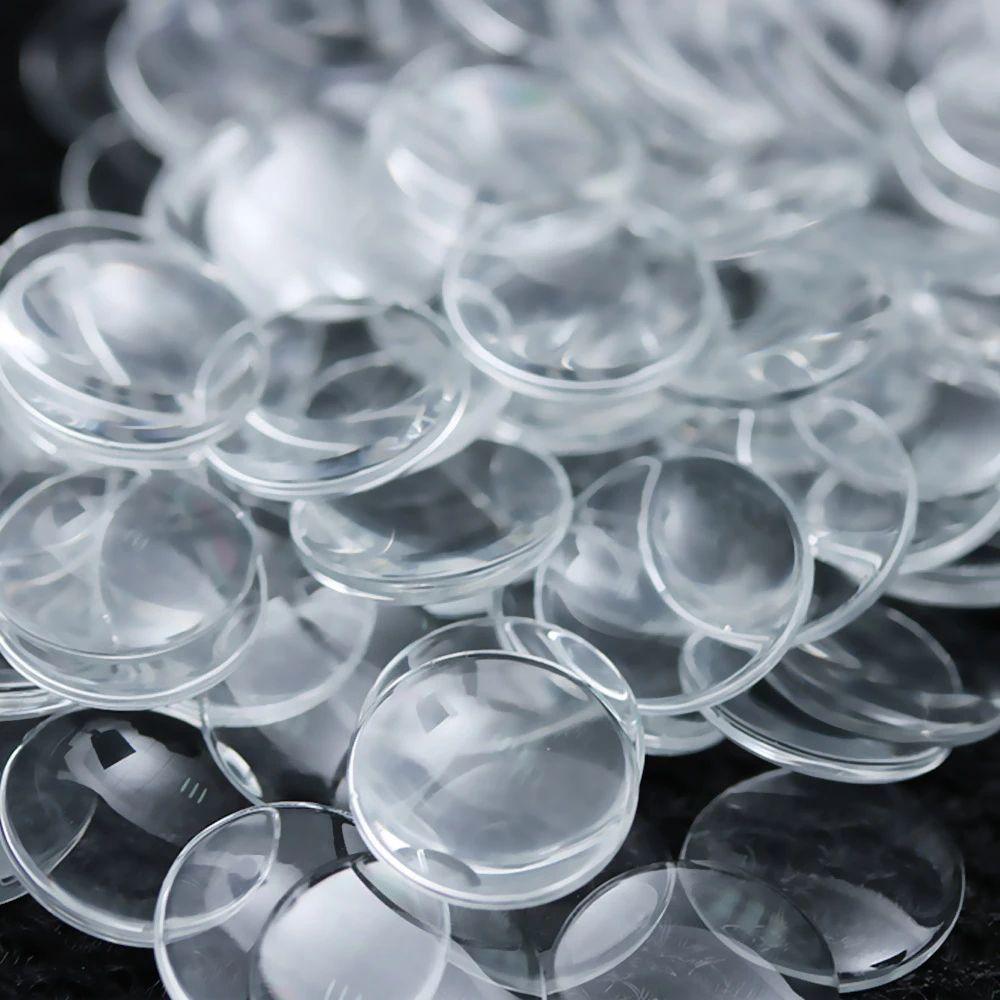 Clear Glass Round 14mm Flat Back Glass Eye Chips Glass Doll Eyes Doll Eye Patch Blyth Doll Eyes