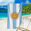 Asciugamano da Spiaggia in Microfibra con Design Bandiera Argentina, Leggero e Asciugatura Rapida, per Viaggi Estivi, Essenziale per la Spiaggia, Piscina All'aperto