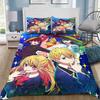 Anime Oshi No Ko Duvet Cover Pillowcase Bedding Set Kids Boy Girl Bedroom Decoration 2/3piece set Single/Double/Queen Large Size