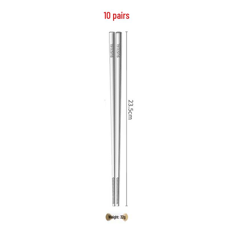Abay 316 Stainless Steel Chopsticks