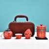 Ceramic Portable Travel Tea Set Kuaike Cup One Pot Four Cups Business Casual Gift Box