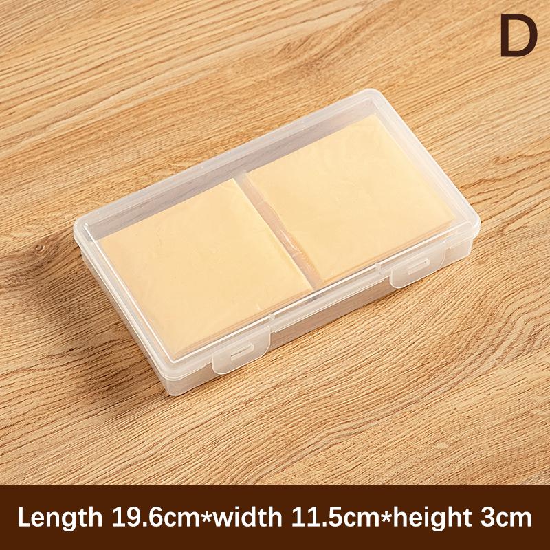 

1Pcs Flip-Top Butter Block Cheese Slice Storage Box Portable Refrigerator Fruit Vegetable Fresh-Keeping Organizer Containers