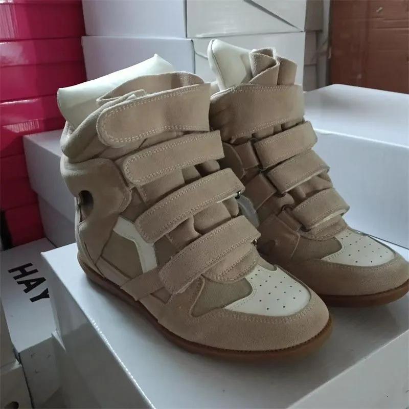 Wewnętrzne buty sportowe i rekreacyjne podwyższające wzrost do pieszych wędrówek z dopasowaniem kolorystycznym, klasyczne i wszechstronne buty w wysokiej wersji