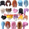 MOC City Small Particles Building Blocks Boys Girls Figures Accessories Curly Hair Beard Set Mini Bricks Toys Gifts For Kids G01