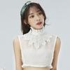 Girl For Women Embroidery Flower Lace Neckline Clothing Decoration Shirt Collar Ruffles Fake Collar
