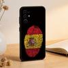 spain flag Phone Case For Samsung S25,S24,S21,S22,S23,S30,Ultra,S20,Plus,Fe,Soft Silicone Black Cover